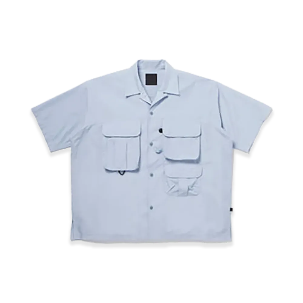 DAIWA PIER39 Tech Multi Tool Pocket Shirt S/S Solid "Ice Blue"