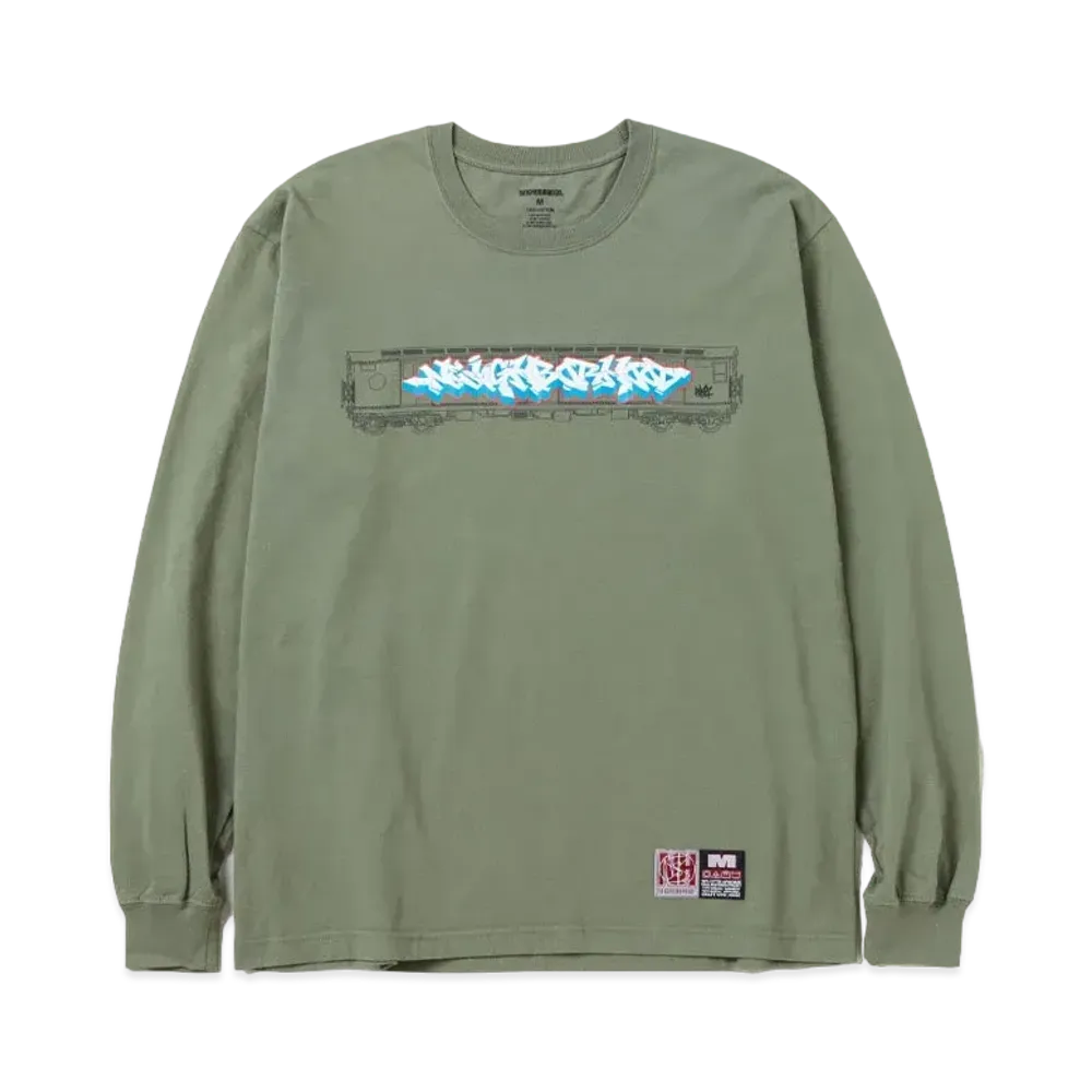 NEIGHBORHOOD x Subware . Tee LS-2 "Olive Drab"