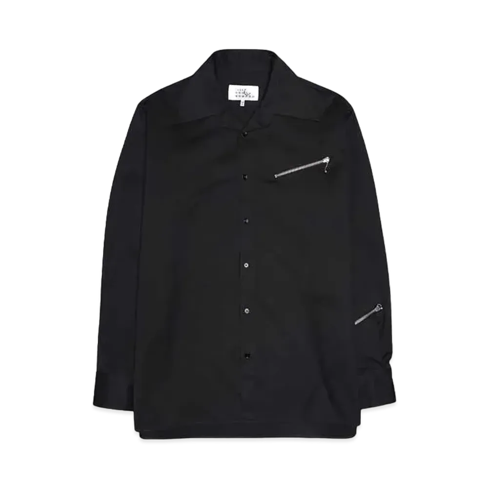 MM6 Maison Margiela Long-Sleeved Shirt "Black"