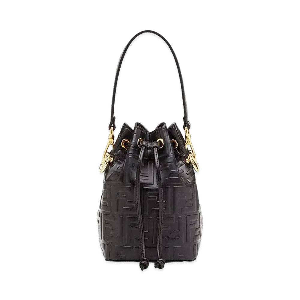 FENDI Mon Tresor Leather Mini-Bag "Black"
