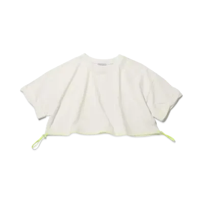 atmos pink Adjustable Hem Shortie "White"