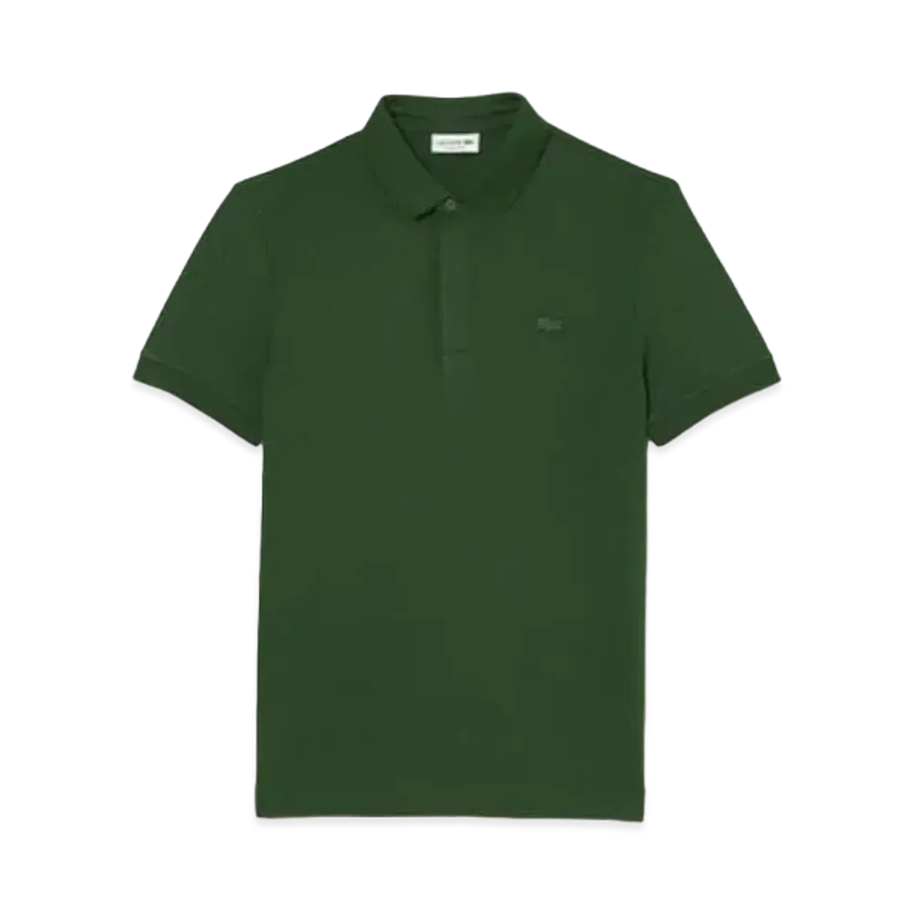 LACOSTE Regular Fit Stretch Paris Polo Shirt "Green"