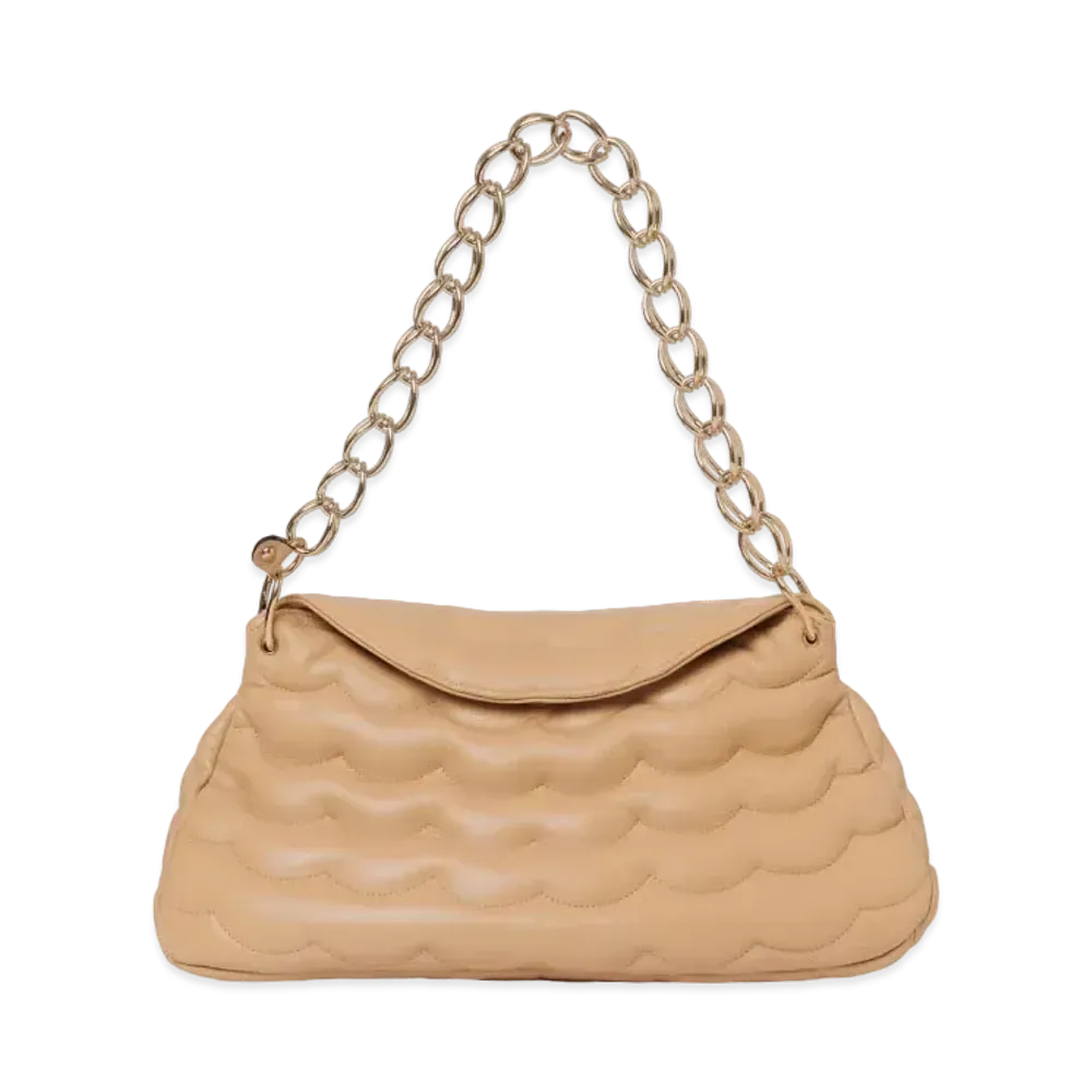 Chloe Medium Juana Day Bag In Quilted Calfskin "Tan"