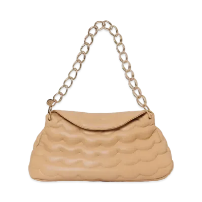 Chloe Medium Juana Day Bag In Quilted Calfskin "Tan"