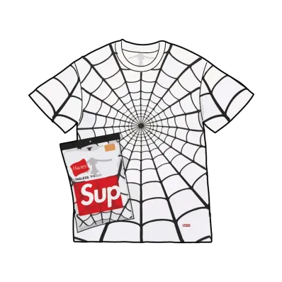Supreme x Hanes Spider-Man Tagless Tees (2 Pack) "White"