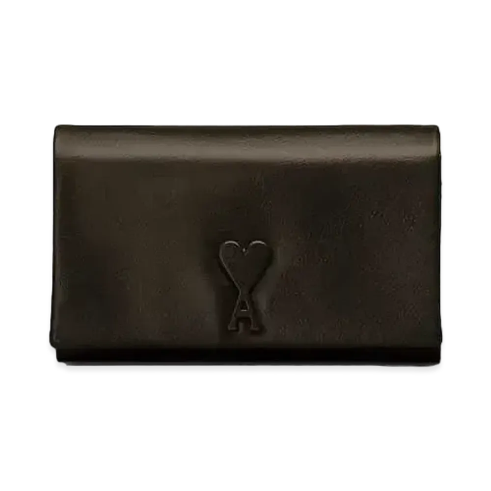 AMI PARIS Voulez-Vous Strap Wallet "Black"