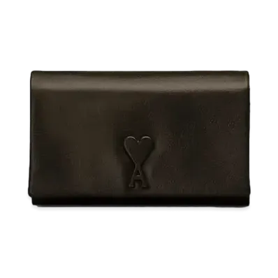 AMI PARIS Voulez-Vous Strap Wallet "Black"