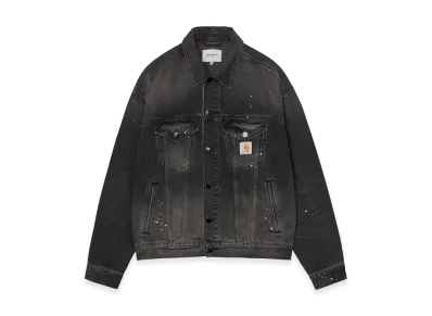 Carhartt WIP Helston Jacket "Black/Destroy Wash/Splatter"