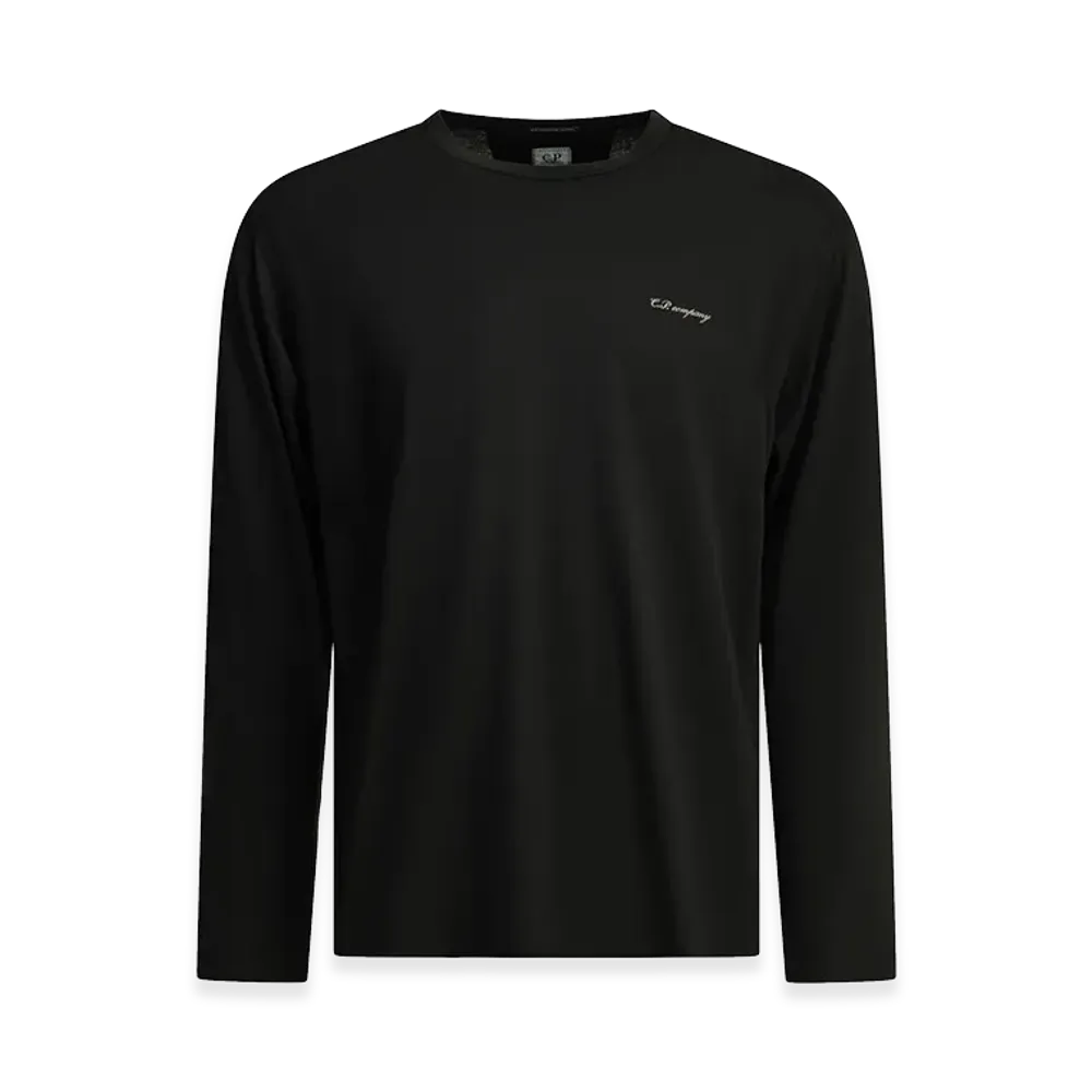 C.P. Company Crewneck T-Shirt with Logo "Black"