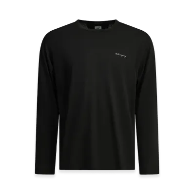 C.P. Company Crewneck T-Shirt with Logo "Black"