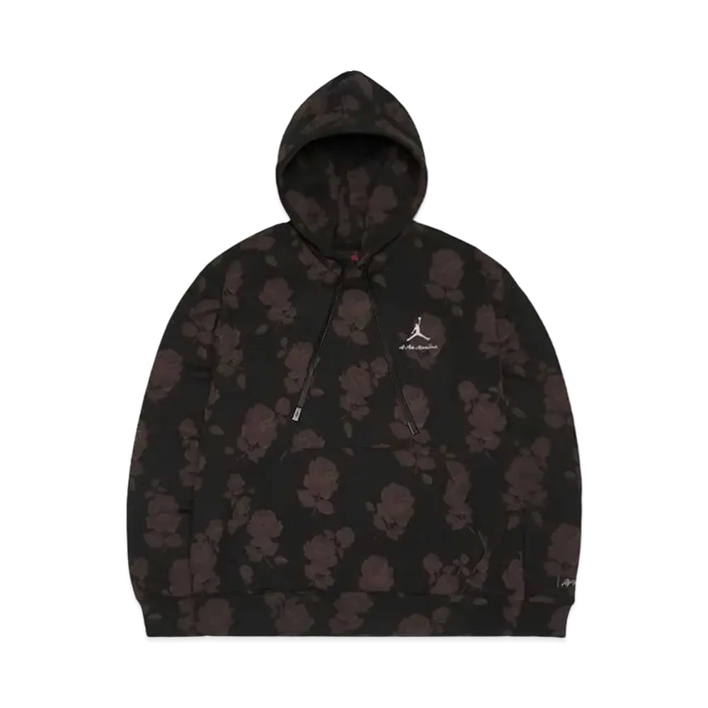 Jordan A ma maniere Allover Print Fleece Hoodie "Black"