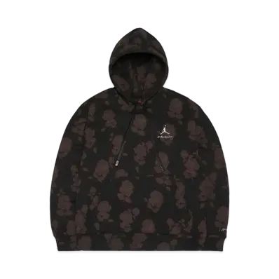 Jordan A ma maniere Allover Print Fleece Hoodie "Black"