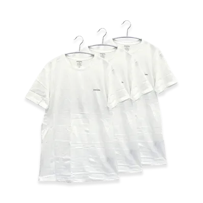 Diesel 3Pack Crewneck T-Shirt "White"