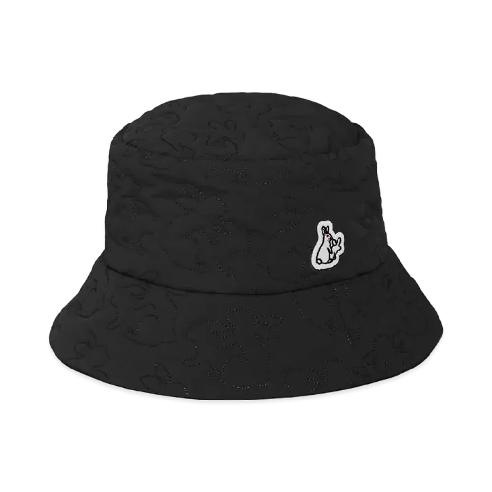 FR2 Reversible Rabbits Nylon Quilting Hat "Black"