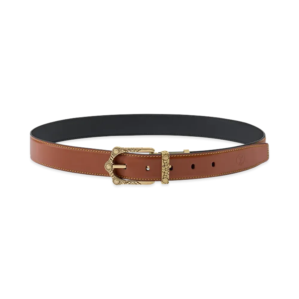 Louis Vuitton Belt Frog Crafted 30mm Reversible "Brown, Black"
