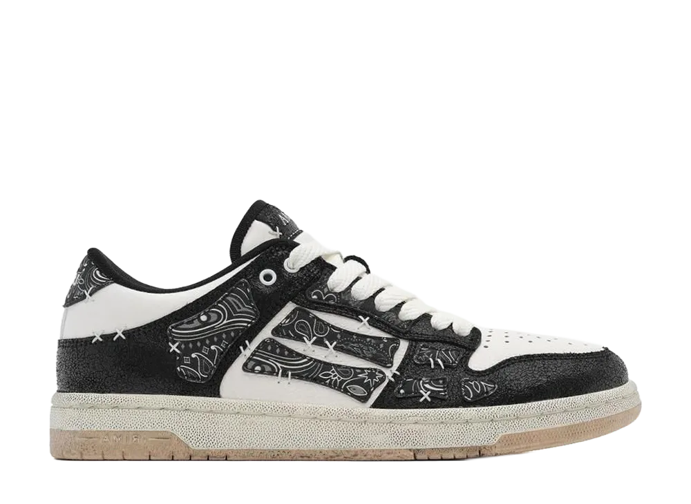 AMIRI Skel Top Low Bandana "Black/White"