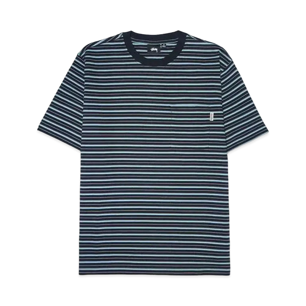 Stussy CLASSIC STRIPED CREW "Black"