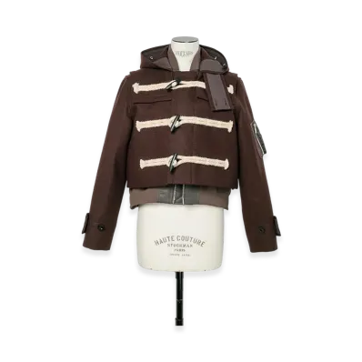 sacai Wool Melton Blouson "Brown"