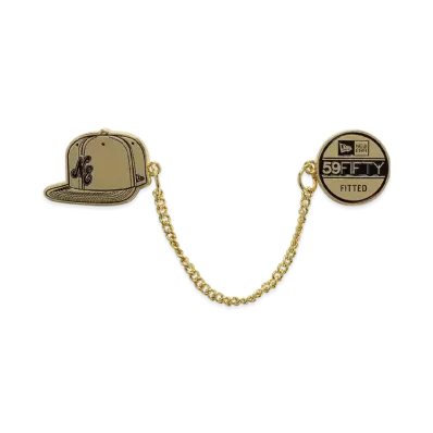 NEW ERA Cap Accessories Pins 59Fifty Day Memorial Collection Chain Cap Sticker "Gold"