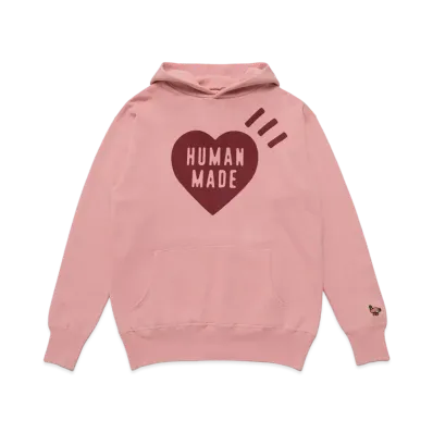 HUMAN MADE HOODED SWEATSHIRT "Pink"