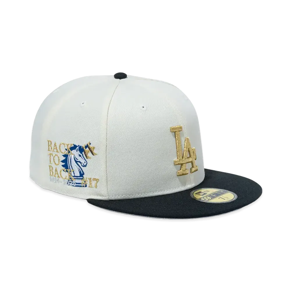NEW ERA 59Fifty Shohei Ohtani MVP Back to Back Los Angeles Dodgers "Chrome White/Black"