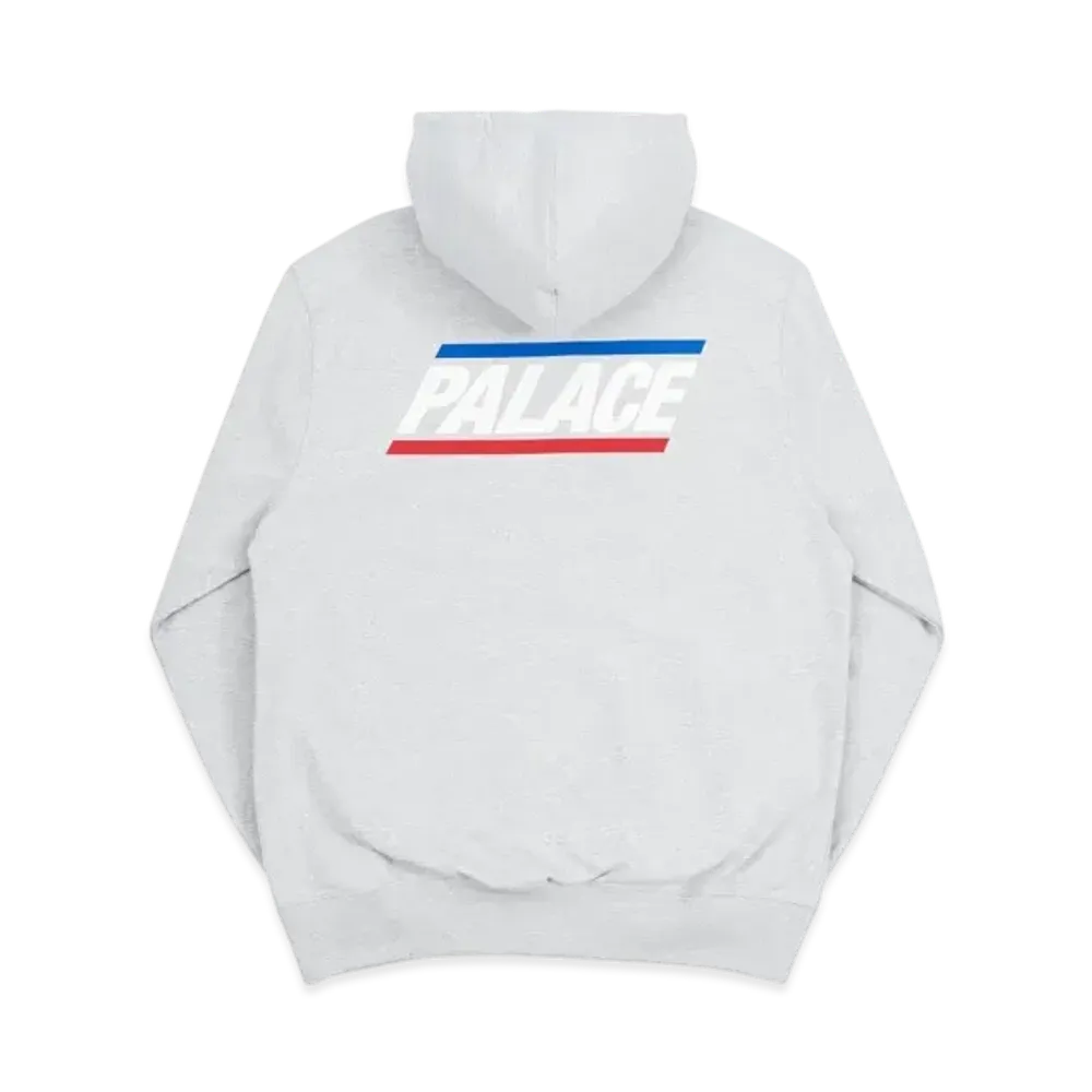 PALACE Basically a Zip Hood "Grey Marl"