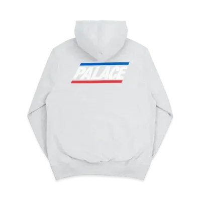 PALACE Basically a Zip Hood "Grey Marl"