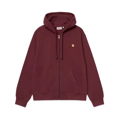 Carhartt WIP Hooded American Script Jacket "Malbec"