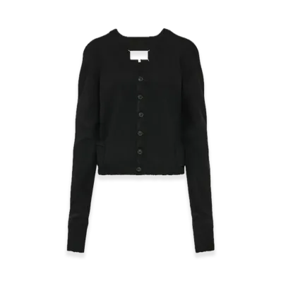 Maison Margiela Wool V-neck Cardigan "Black"
