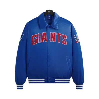 Kith x the NFL: Giants Satin Bomber Jacket "Current"