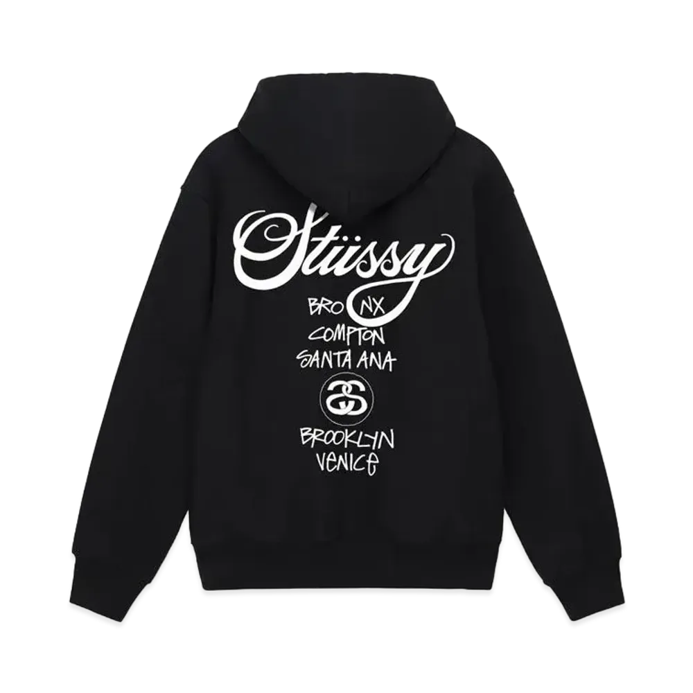 Stussy World Tour Hoodie "Black"