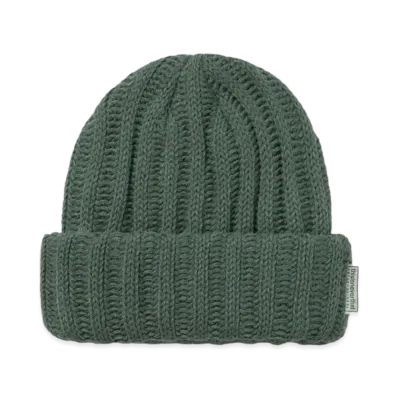 thisisneverthat Low Gauge Ribbed Beanie "Moss"