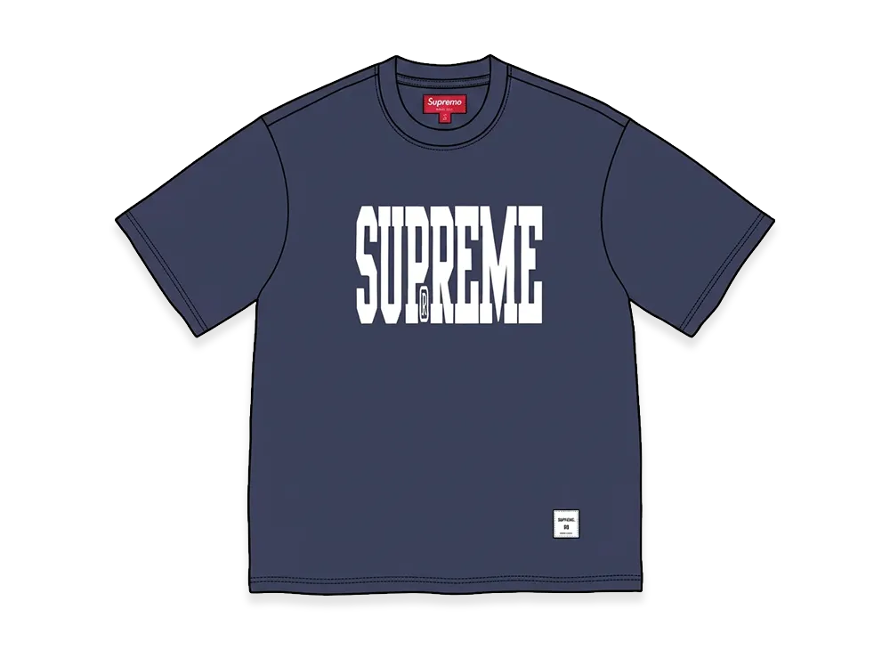 Supreme Stretch Appliqué S/S Top "Navy"