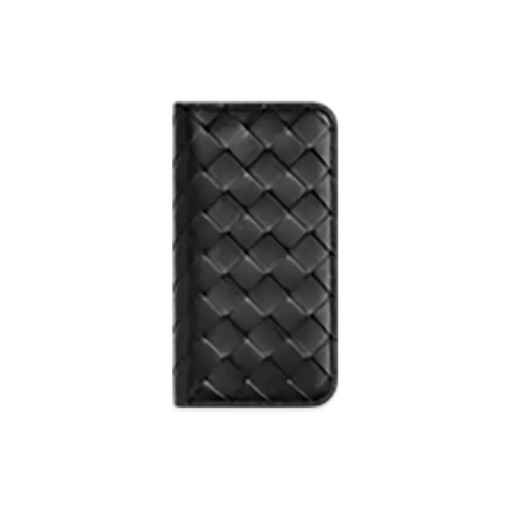 Bottega Veneta Intrecciato Iphone 16 Pro Foglio Case "Black"