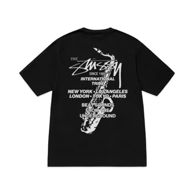 Stussy Beat Sounds Tee Pigment Dyed "Black"