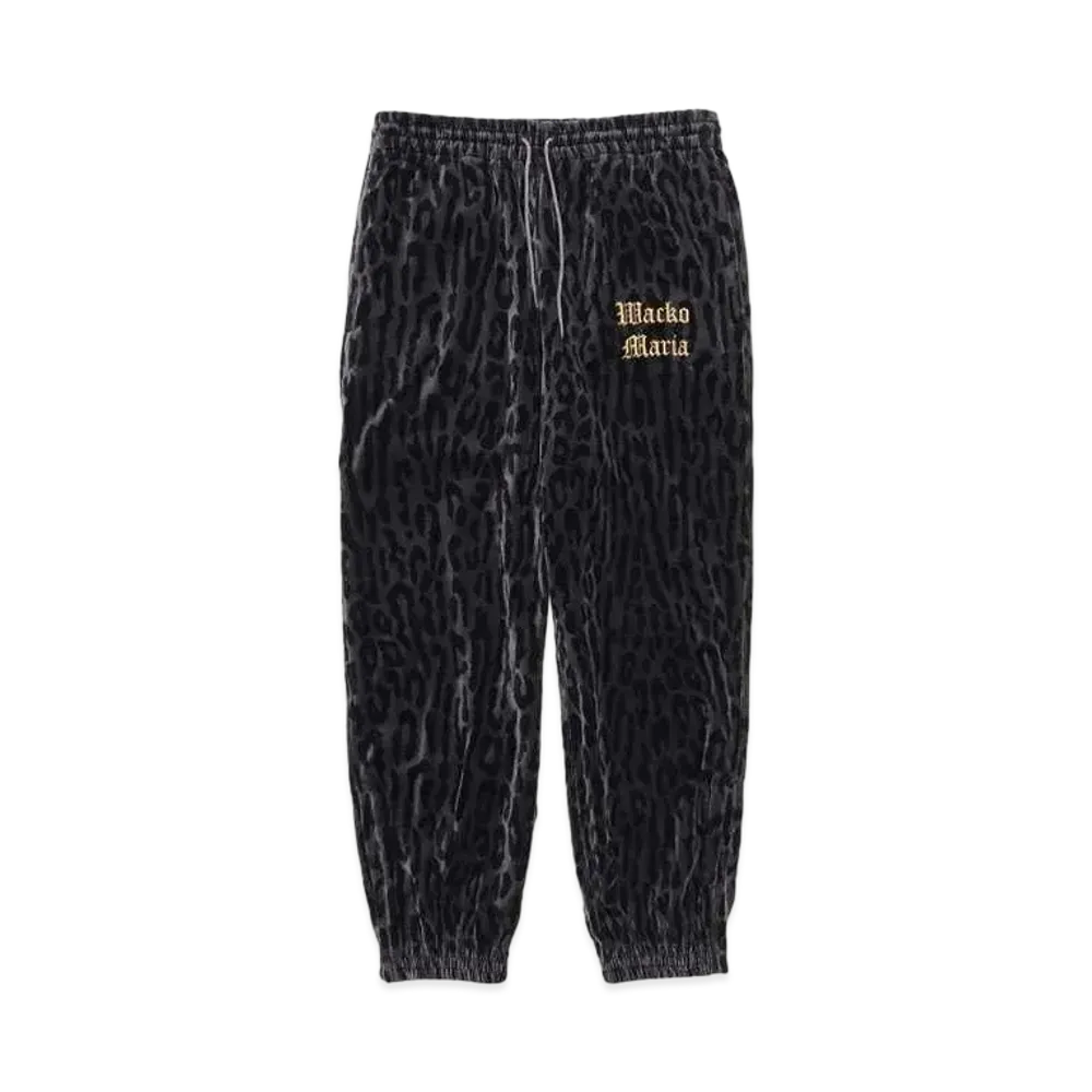 WACKO MARIA LEOPARD VELVET PANTS "Gray"