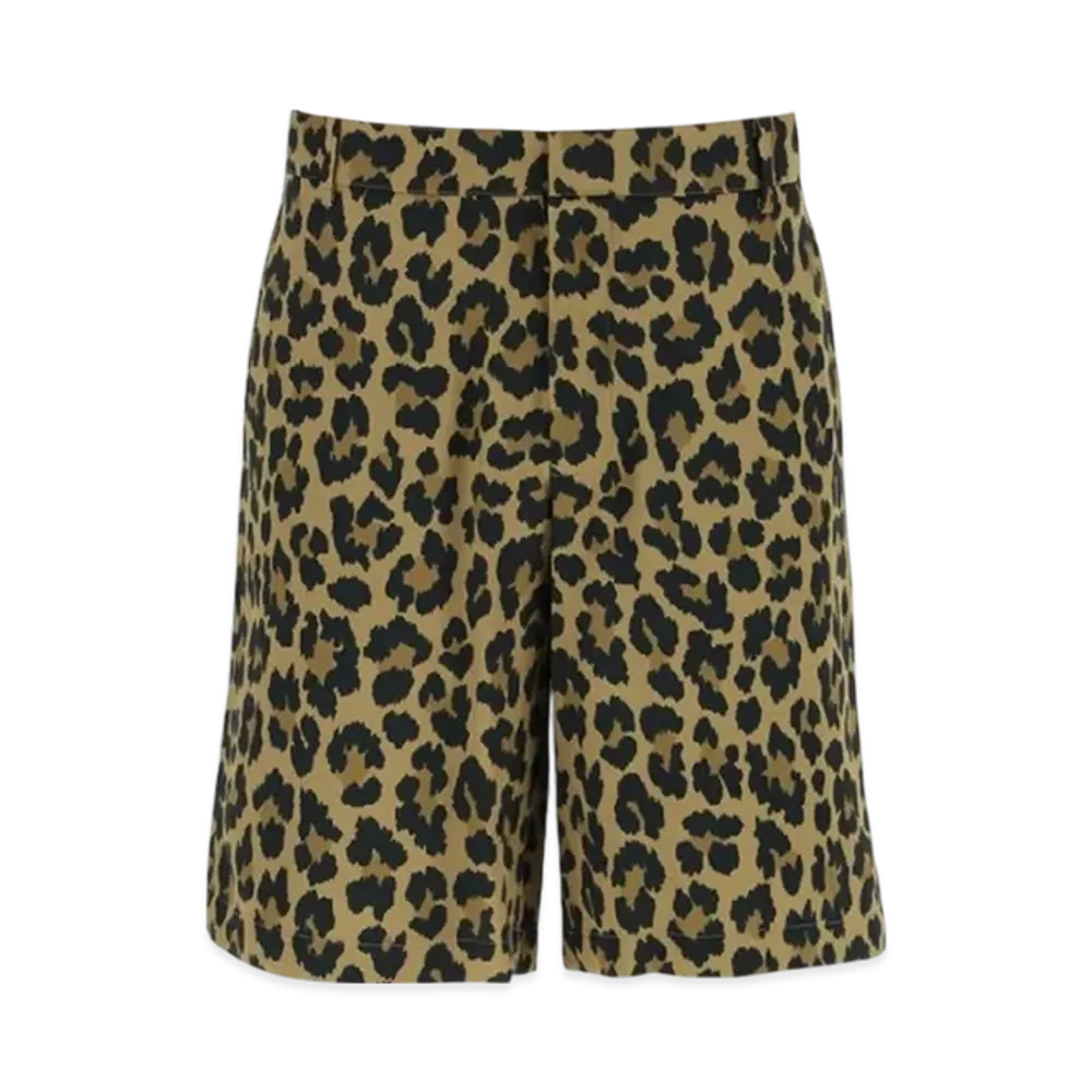 Dior Allover Leopard Bermuda Shorts "Multicolor"