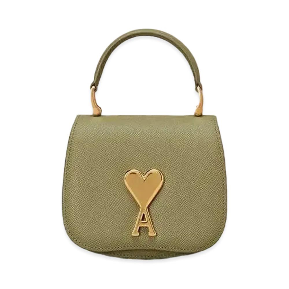 AMI PARIS Paris Paris Shoulder Bag Nano "Olive"