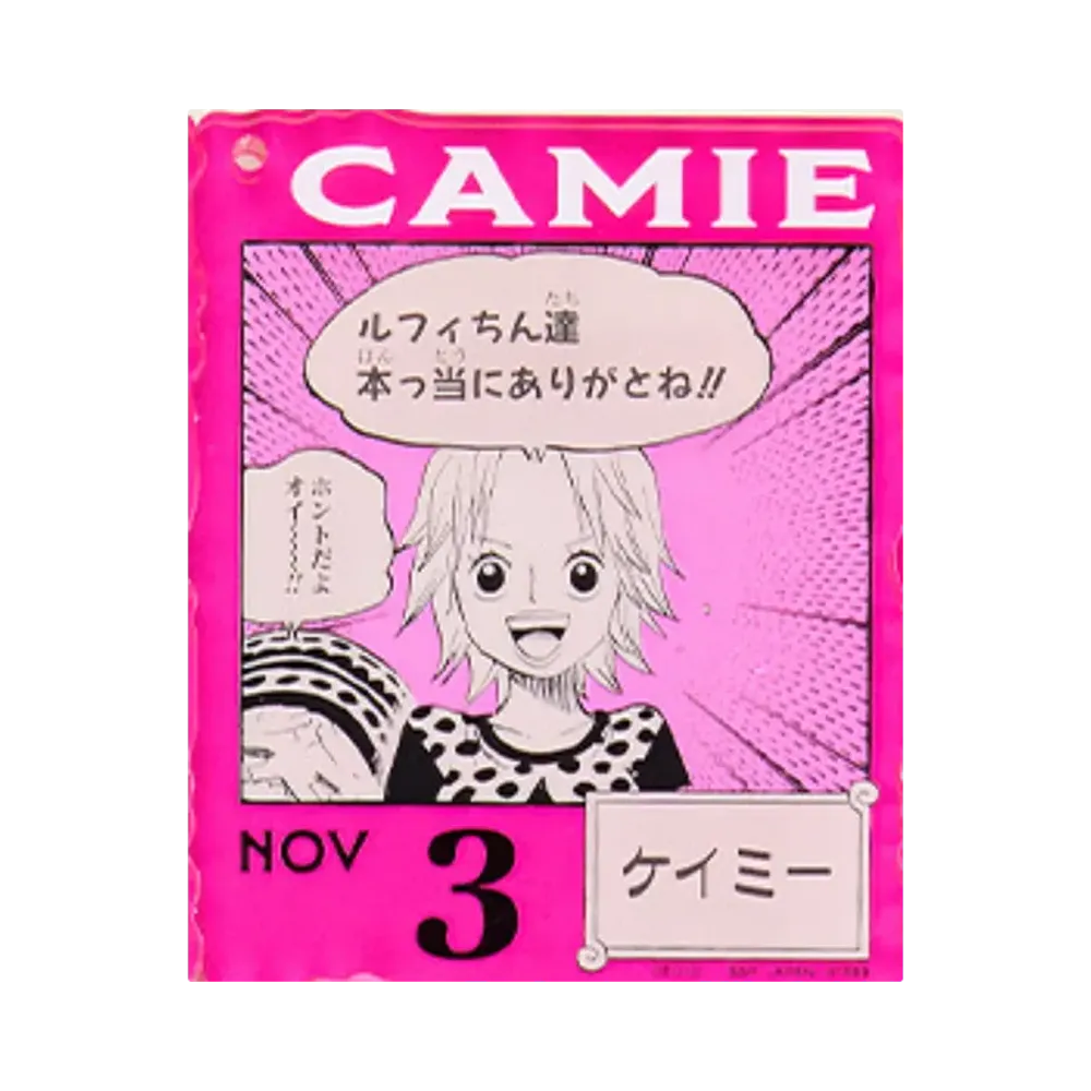 BANDAI "Ichiban Kuji" -ONE PIECE BASE SHOP Lottery 366DAYS OF BIRTHDAYS- Birth Month January-March Kon Colors Acrylic Block Charm Prize 11/3 Camie
