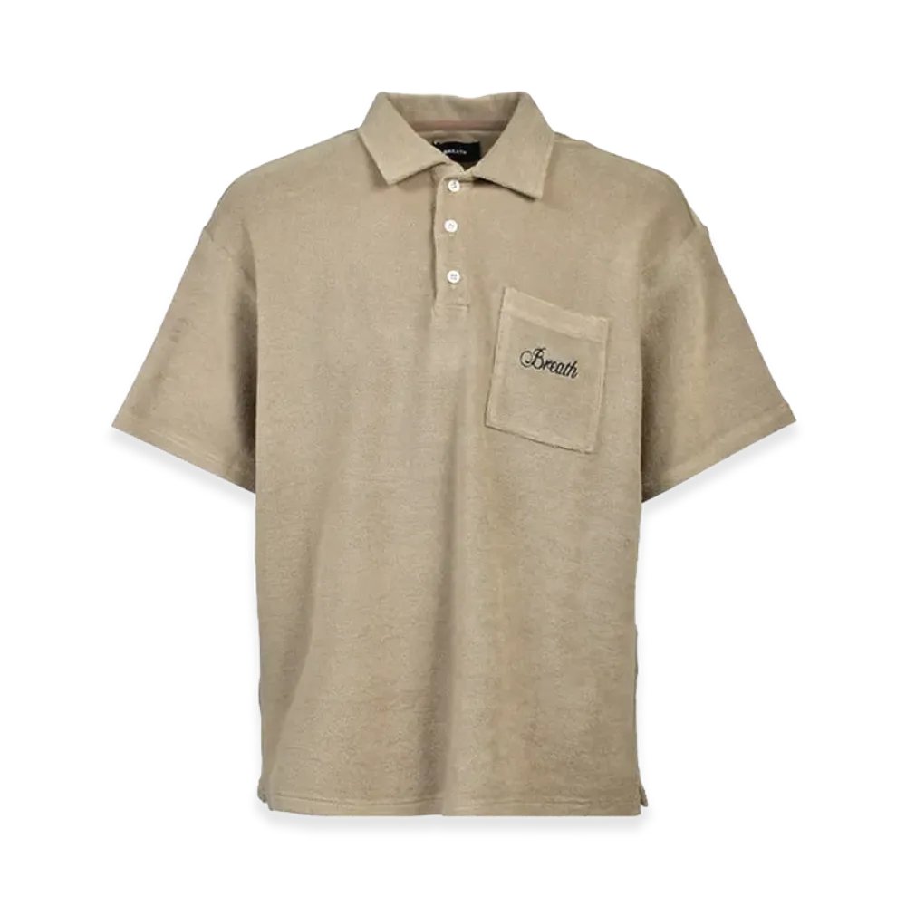 BREATH Glory Pile Polo Shirt "Beige"