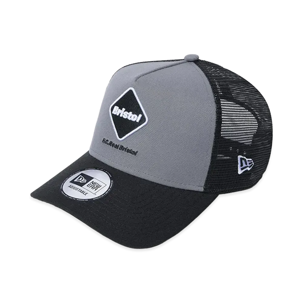 F.C.Real Bristol New Era Emblem 9Forty A-Frame Mesh Cap "Gray"