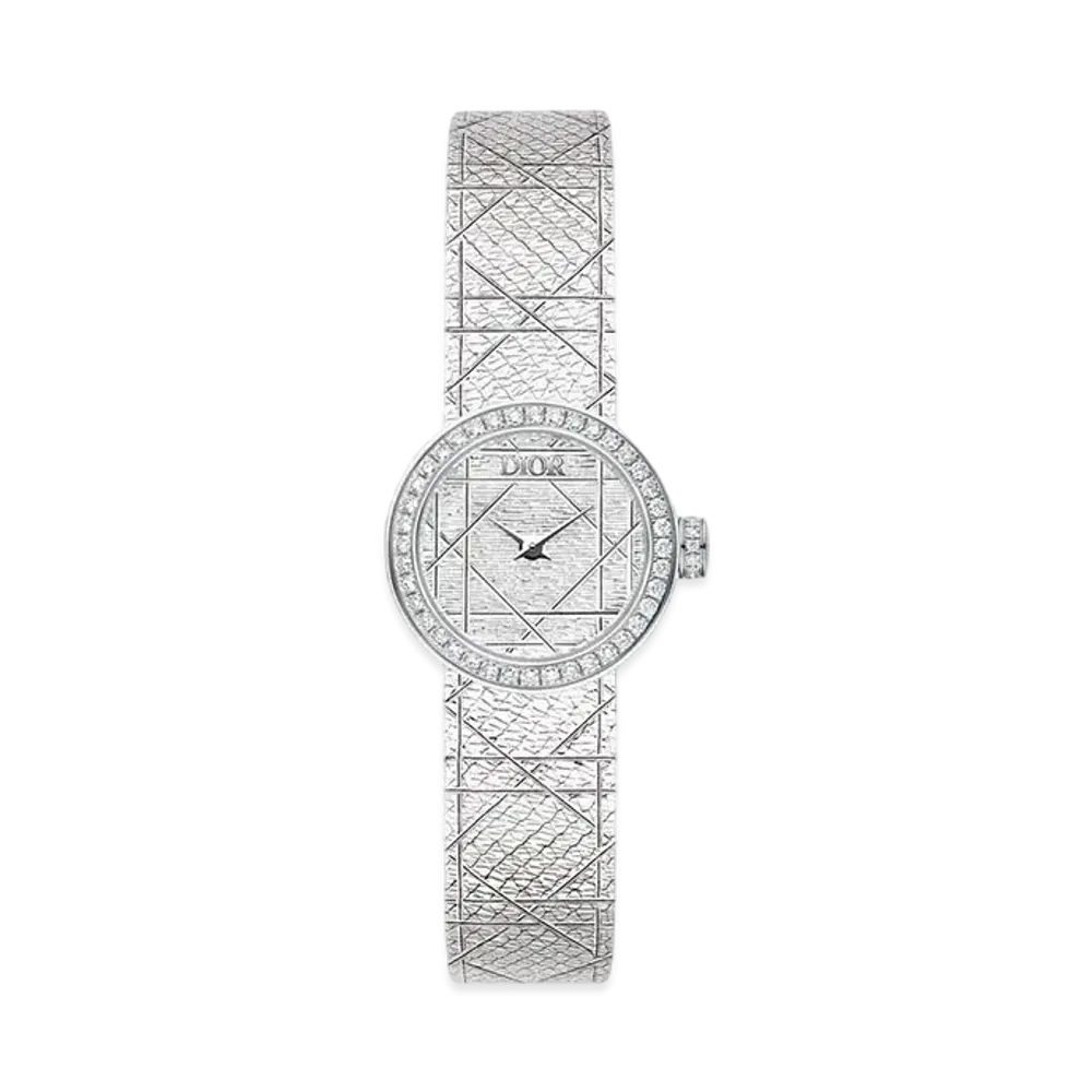 Dior La Mini D My Dior 19mm Diamonds "Steel"