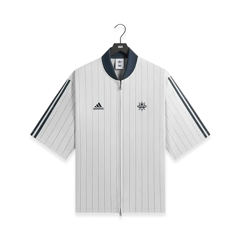Kith x adidas Football Pinstripe Jersey "White"