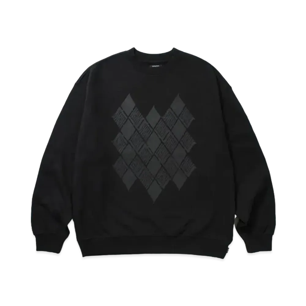 APHRODITEGANG Gakkin x Budspool Kamon Crew Neck Sweat Shirt "Black"