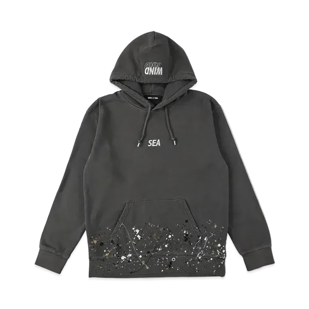 WIND AND SEA x atmos x Clarks Paint Hoodie "Gray"