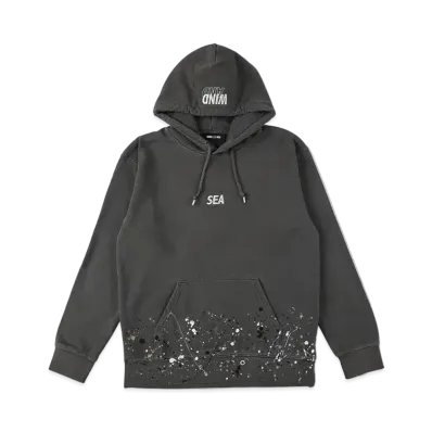 WIND AND SEA x atmos x Clarks Paint Hoodie "Gray"