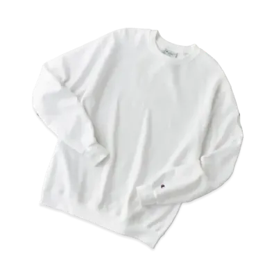 Champion Oversized Pullover Crew Neck Sweatshirt "White"