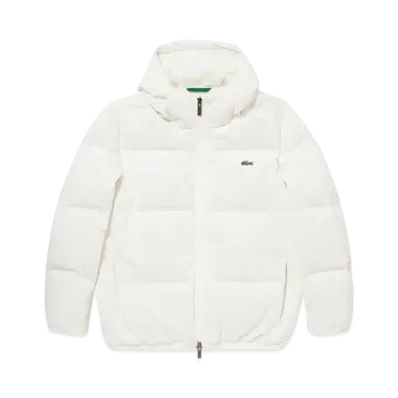 LACOSTE Pique Down Jacket "White"