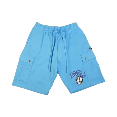 Chrome Hearts Matty Boy Brain New Sweat Half Pants "Blue"