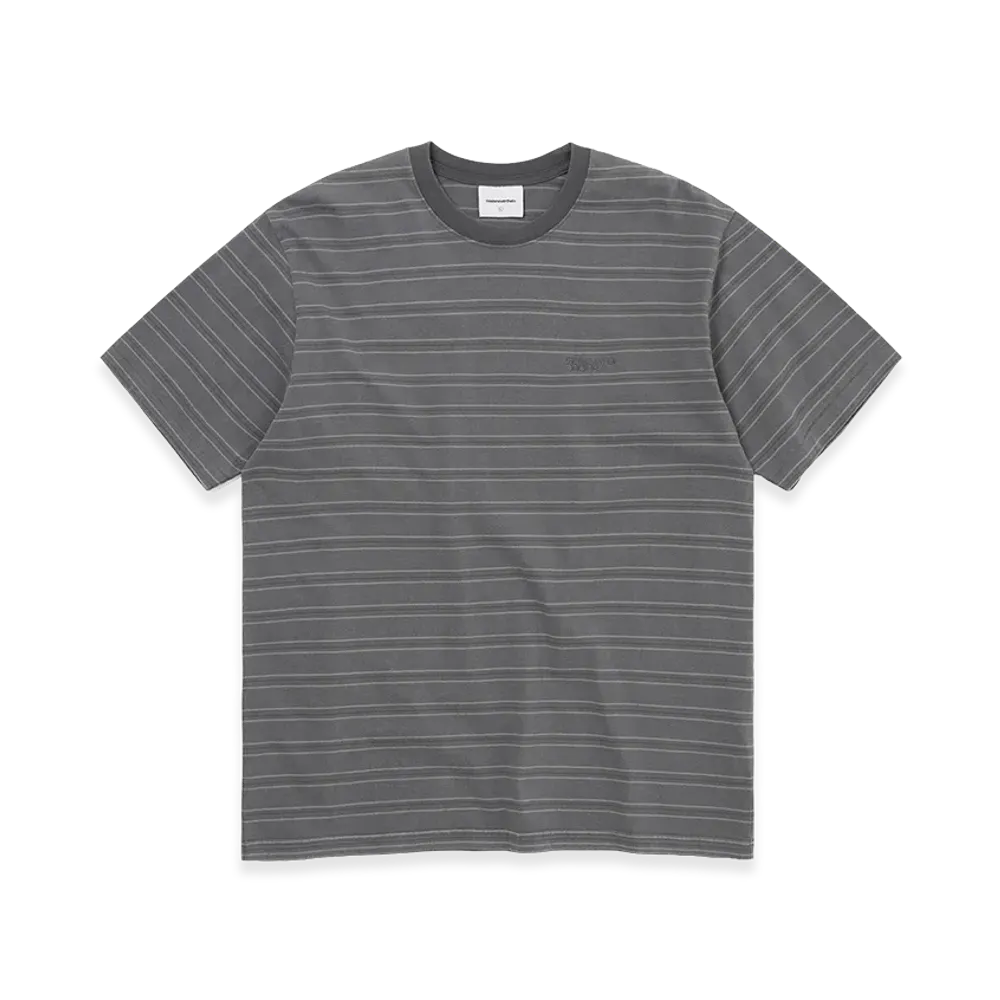 thisisneverthat Washed Striped Tee "Grey"